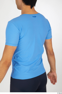 Jorge blue t shirt dressed sports upper body 0004.jpg